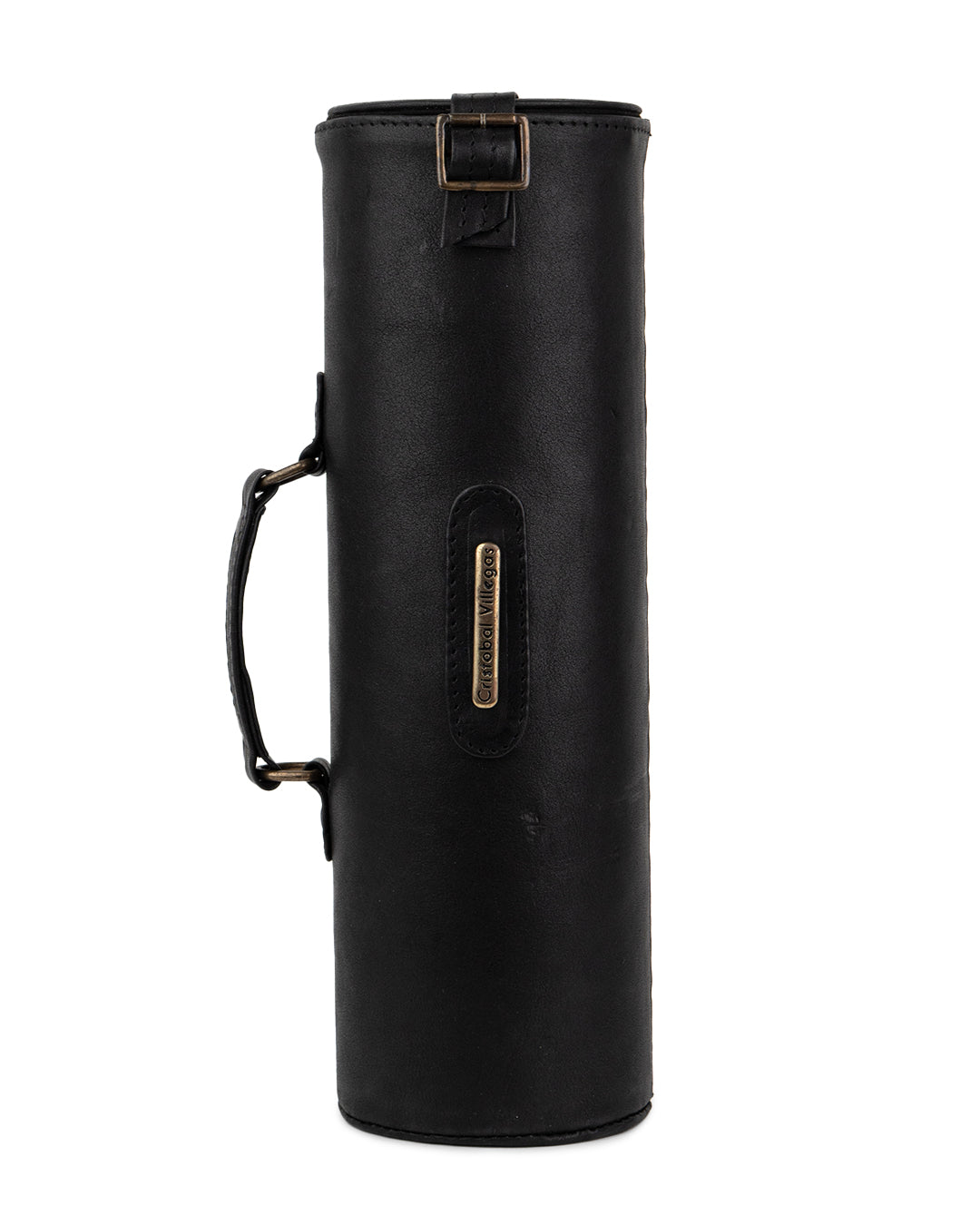 Porta Vino Shira Cuero Negro